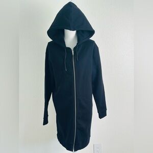 Être Cécile Cubs Longline Black Hoodie Size Small